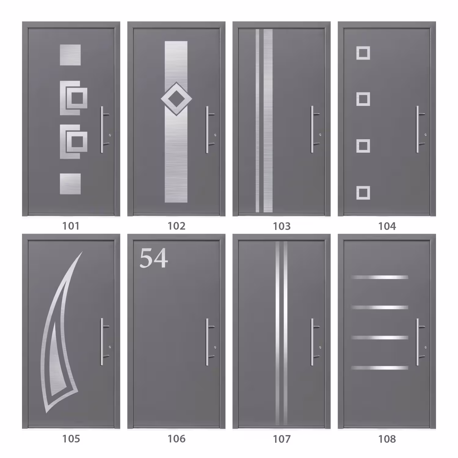 RYTERNA ENTRY RD67 designs lauko durys RD67, front doors RD67, aliuminės durys